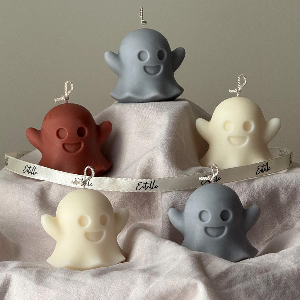 Handmade Ghost Soy Wax Candle | Halloween Decor product image