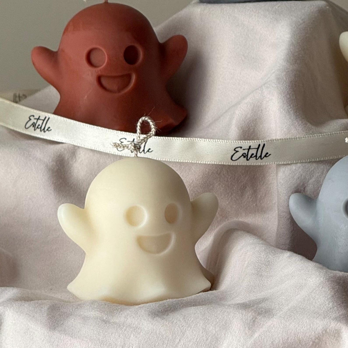 Handmade Ghost Soy Wax Candle | Halloween Decor product image 2