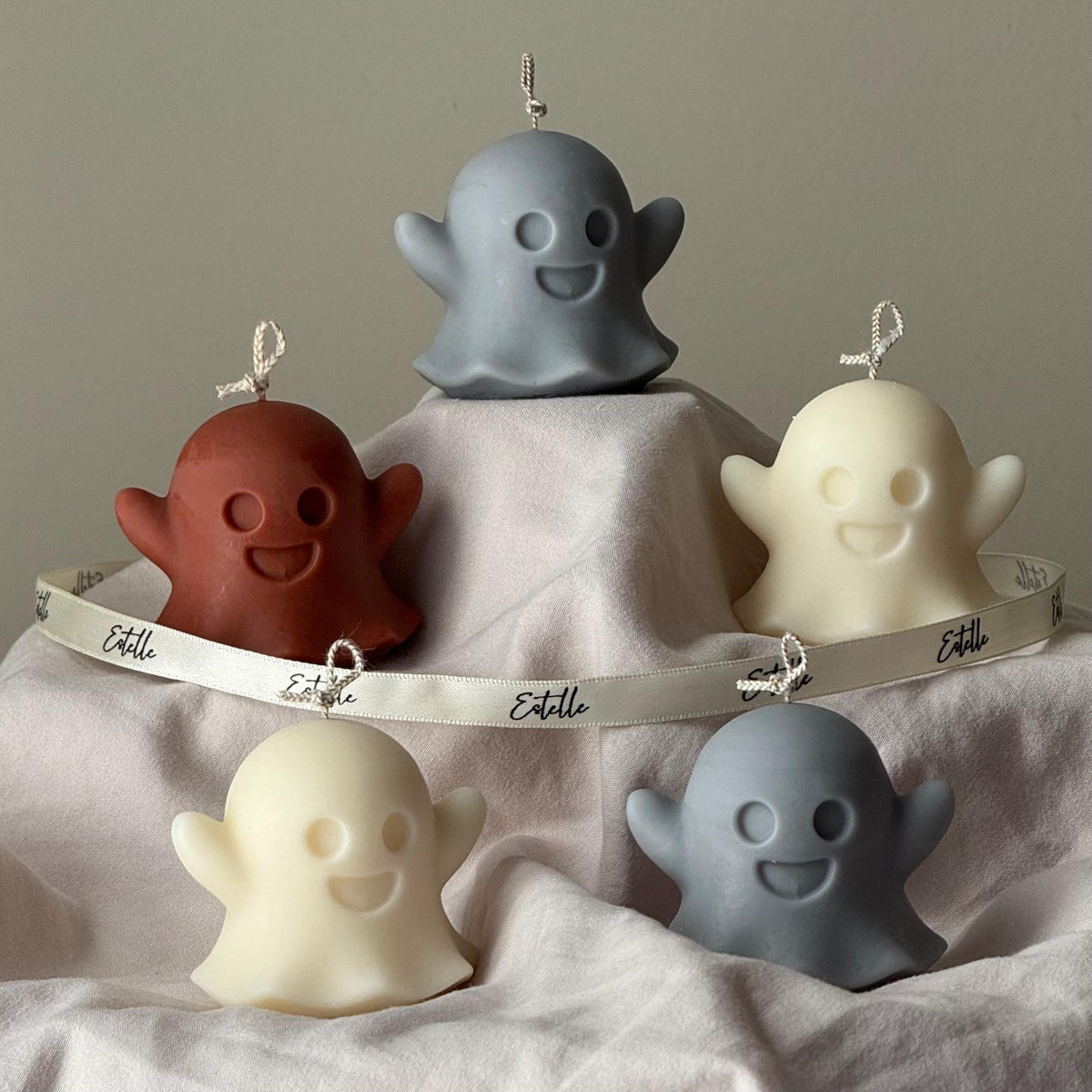Handmade Ghost Soy Wax Candle | Halloween Decor product image 4