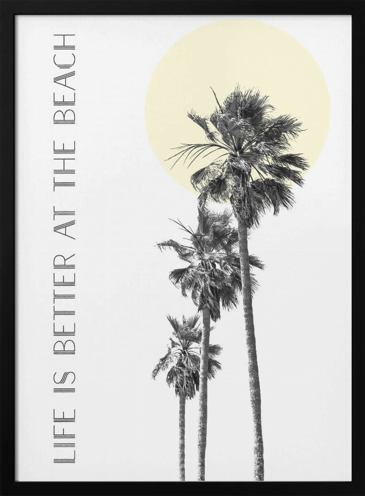 Wall art Life is better at the beach | palm trees product image 3