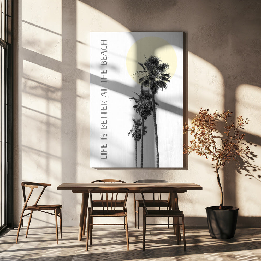 Wall art Life is better at the beach | palm trees product image 5