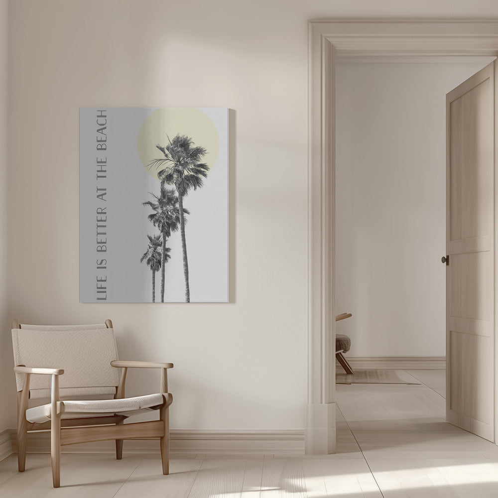 Wall art Life is better at the beach | palm trees product image 9