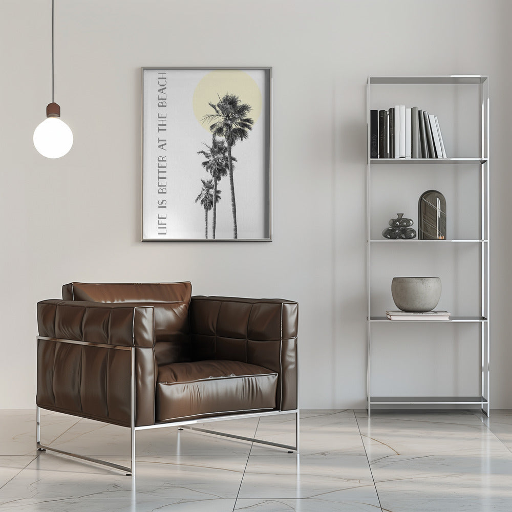 Wall art Life is better at the beach | palm trees product image 8