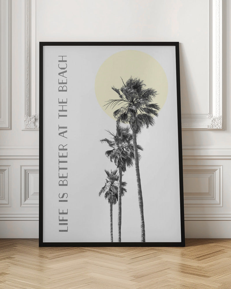 Wall art Life is better at the beach | palm trees product image 4