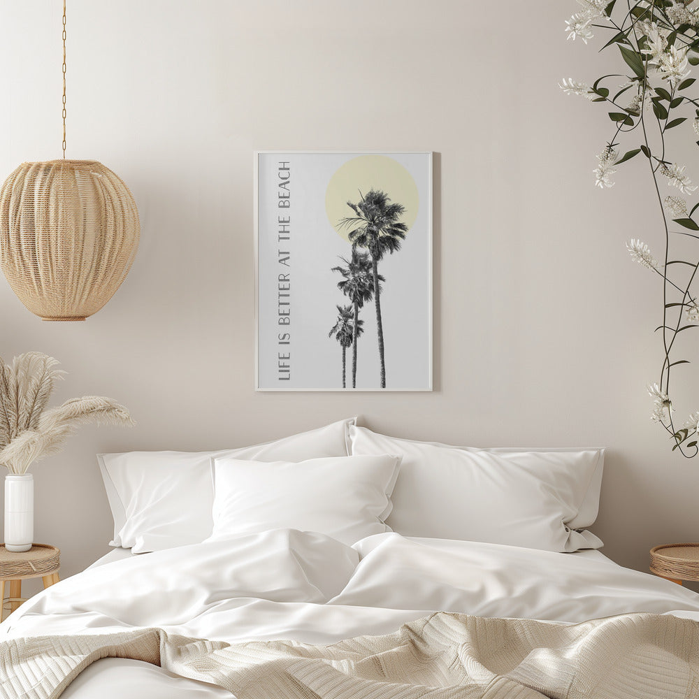 Wall art Life is better at the beach | palm trees product image 11