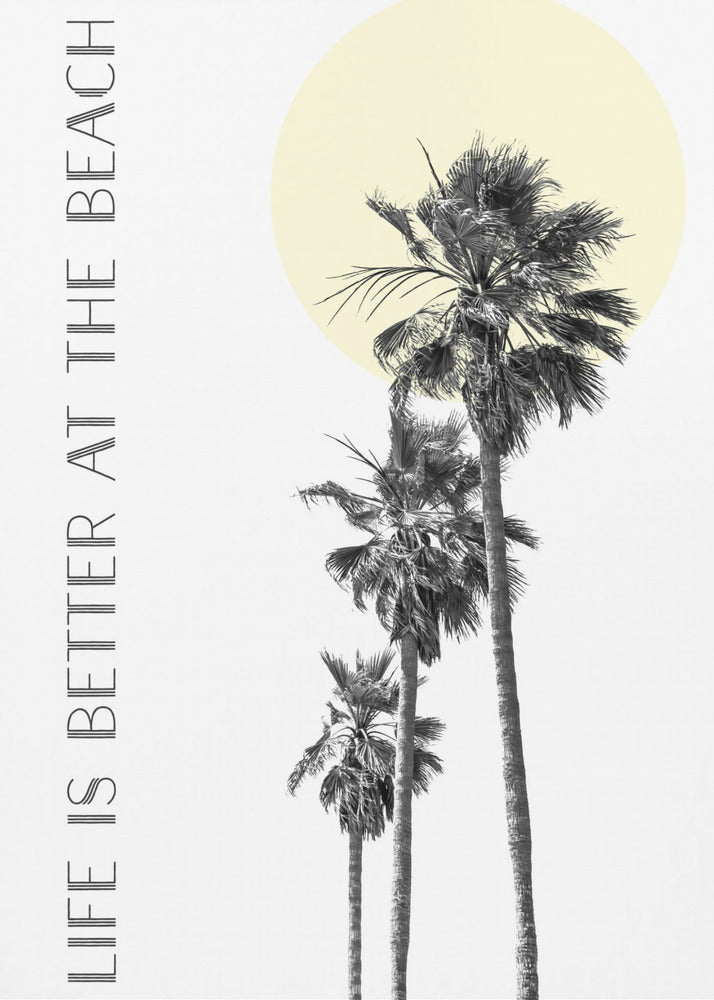 Wall art Life is better at the beach | palm trees product image 2