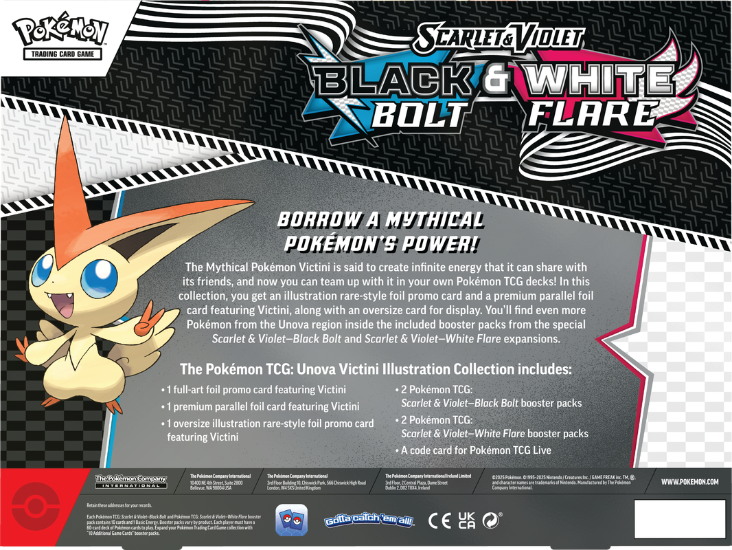 Pokémon TCG - Scarlet & Violet - Unova Victini Illustration Collection Box