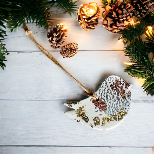 Christmas Tree Shaped Ornament, Minimalist Cottagecore Decor