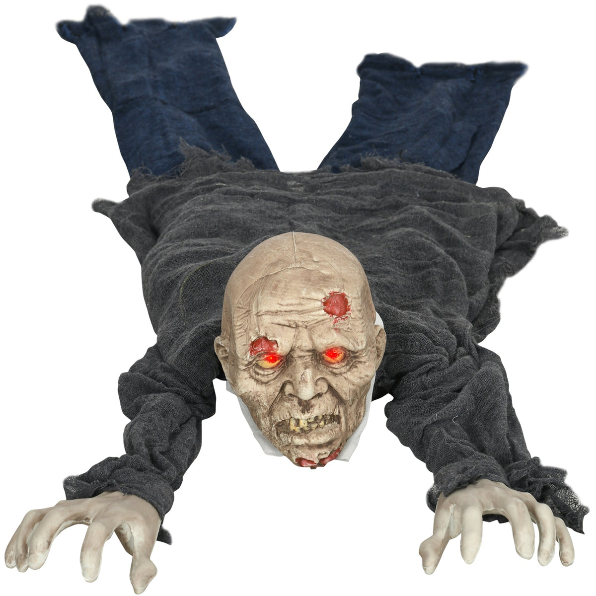 4.7 ft Hanging Mummy Halloween Prop – Animated, Motion & Sound Activated, Light-Up Eyes